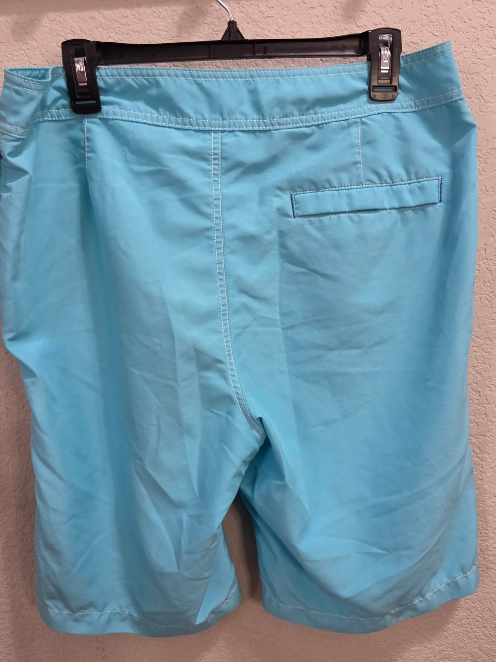 Tommy Bahama Men’s Swim Board Shorts in Light Blue and Red